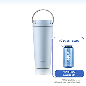 Bình giữ nhiệt LocknLock Bucket One-Touch LHC3345 có quai dung tích 550ml thép không gỉ - 3 màu