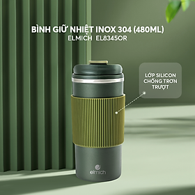 Cốc giữ nhiệt inox 304 Elmich EL8345 dung tích 480ML - Hàng Chính Hãng